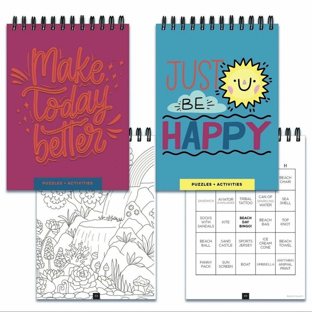 TF Publishing Co Brain Teasers and Activity Book - 2pc Bundle